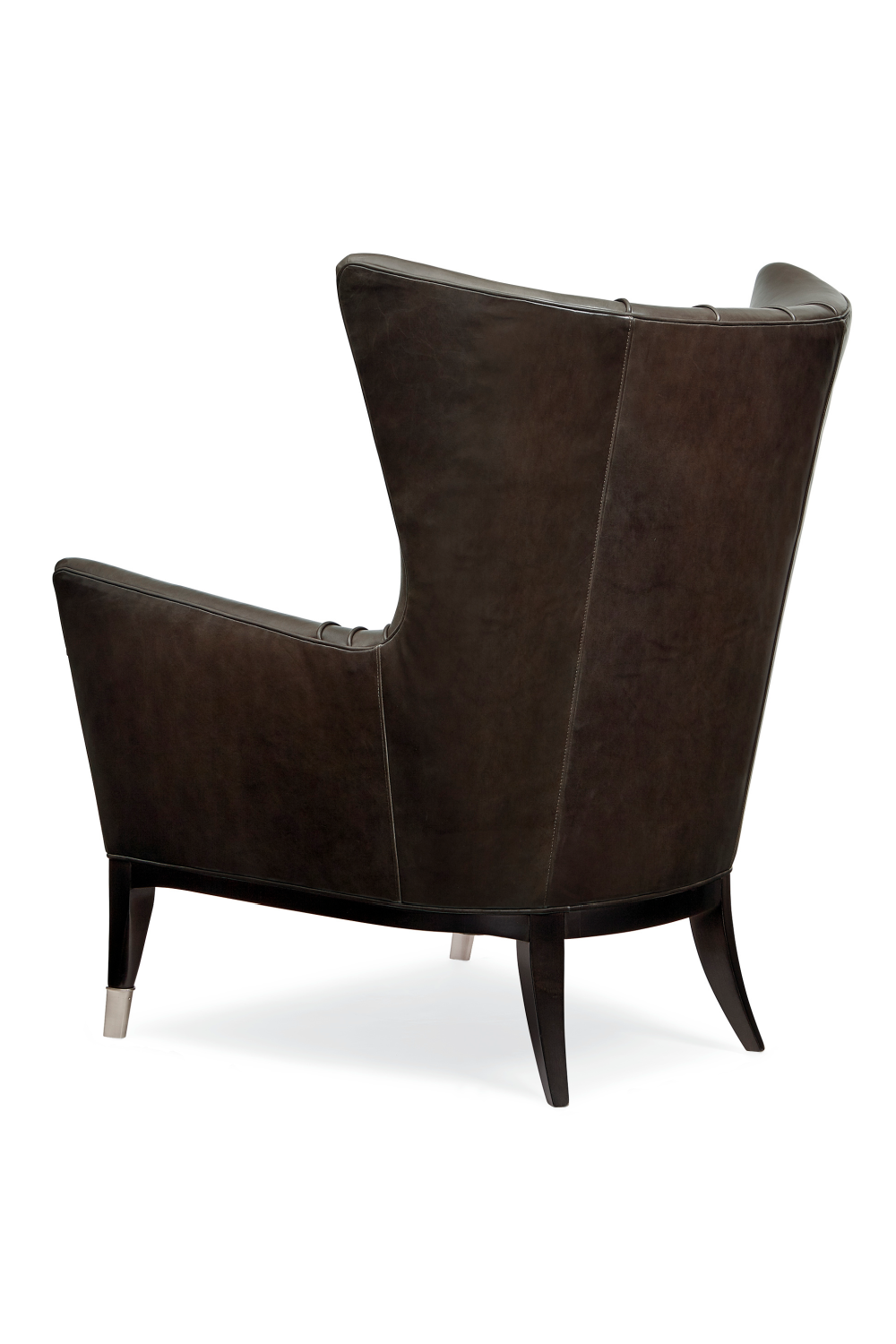   Brown Leather Wingback Chair | Oroa.com