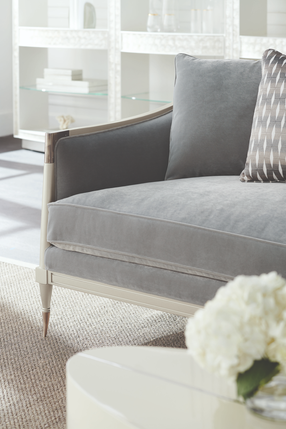   Gray Sofa With Cushions | Oroa.com