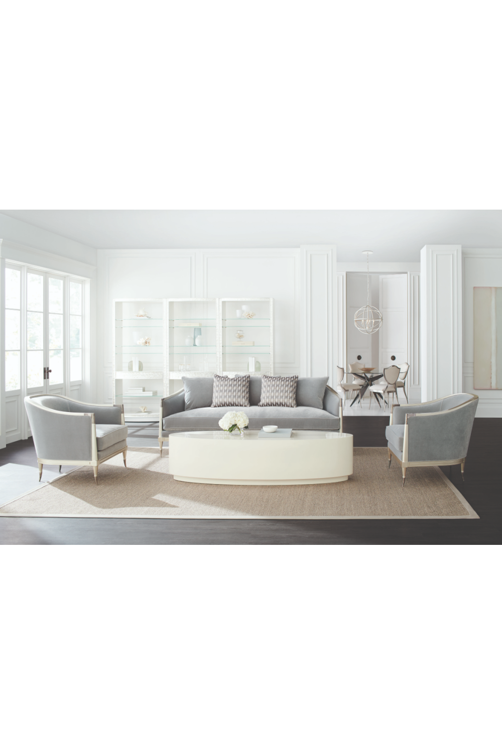   Gray Sofa With Cushions | Oroa.com