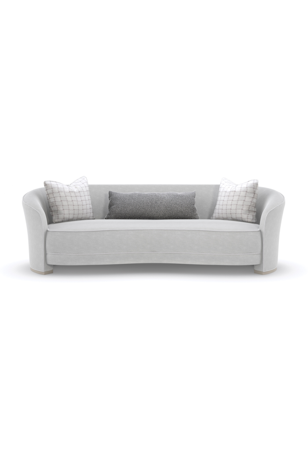   Light Gray Curved Sofa | Oroa.com
