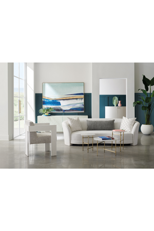   Light Gray Curved Sofa | Oroa.com