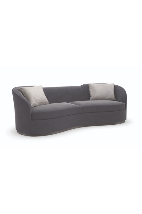   Black Organic-Shaped Sofa | Oroa.com