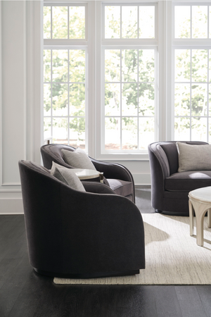   Dark Gray Velvet Club Chair | Oroa.com