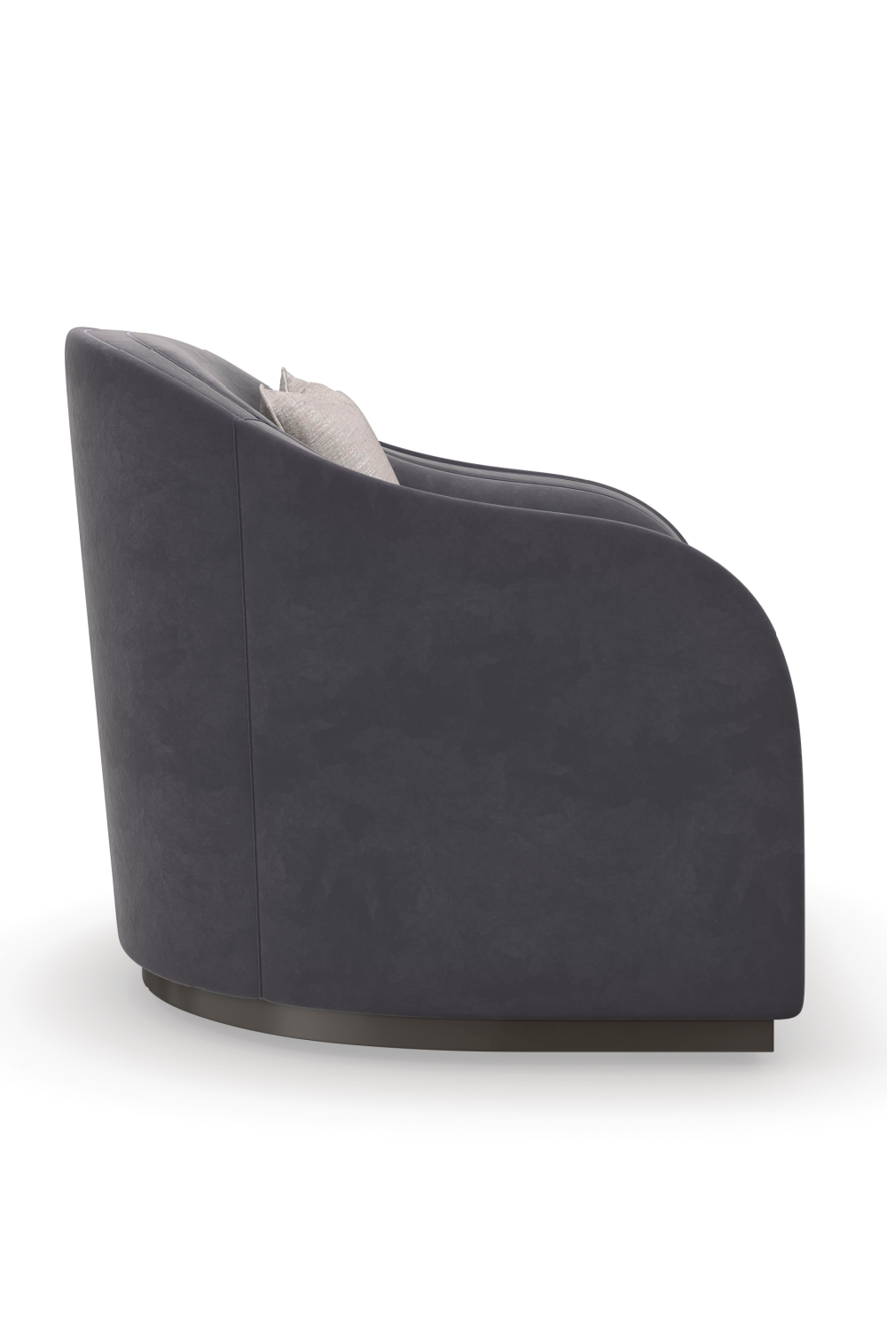   Dark Gray Velvet Club Chair | Oroa.com