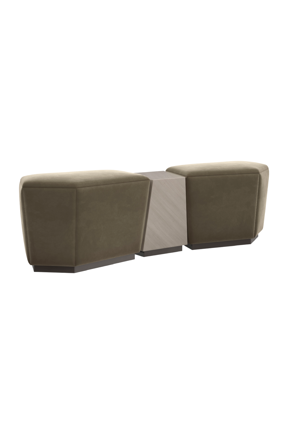   Faceted Modern Ottoman | Oroa.com