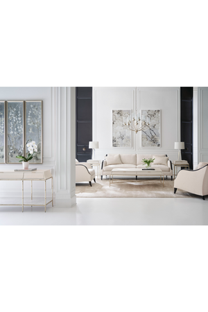   Cream Basketweave Sofa | Oroa.com