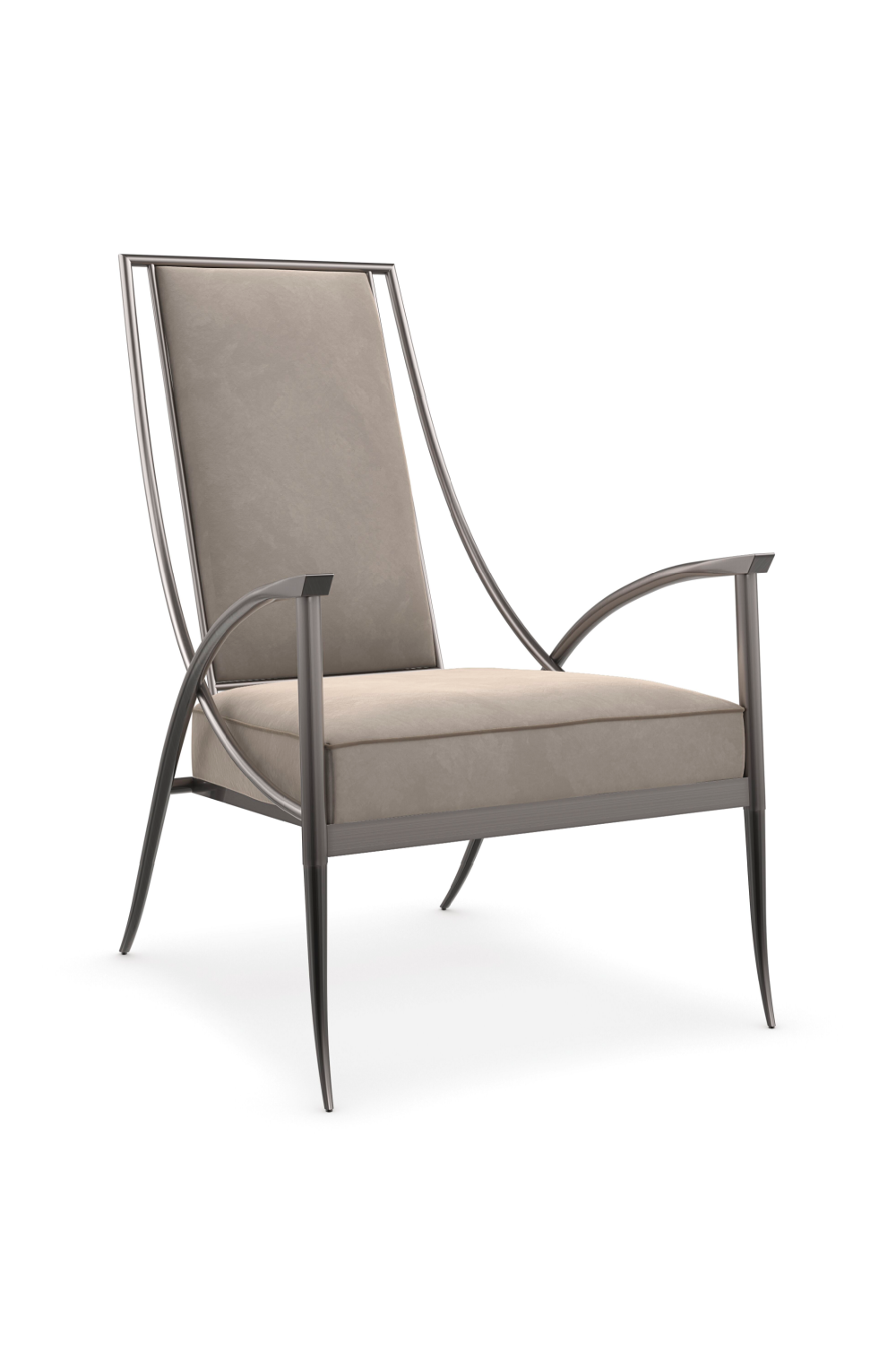   Smoked Stainless Steel Armchair | Oroa.com