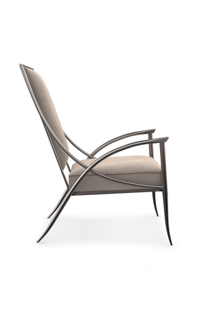   Smoked Stainless Steel Armchair | Oroa.com