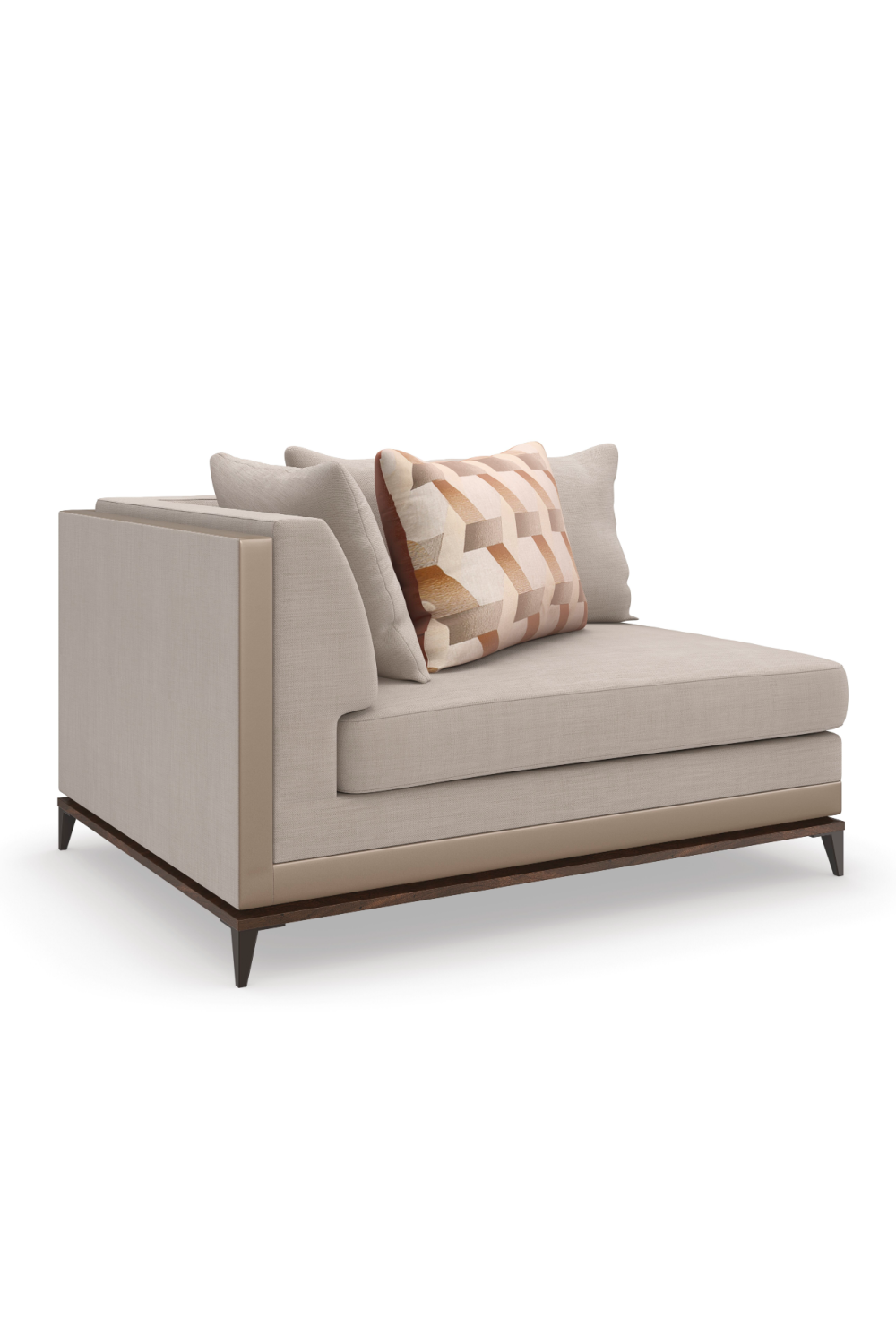   Taupe Modern Sectional Sofa | Oroa.com