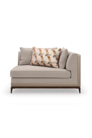   Taupe Modern Sectional Sofa | Oroa.com