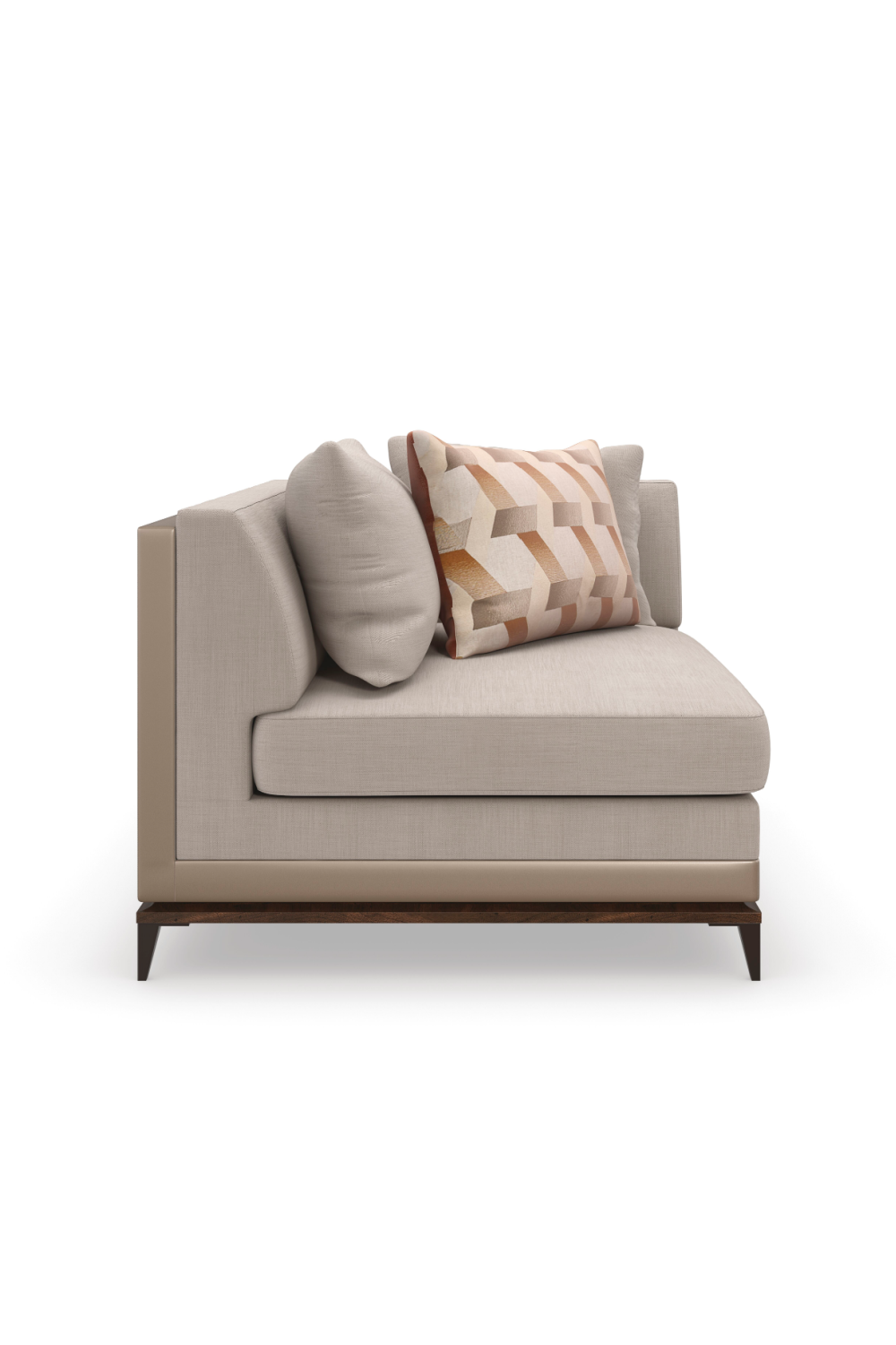   Taupe Modern Sectional Sofa | Oroa.com