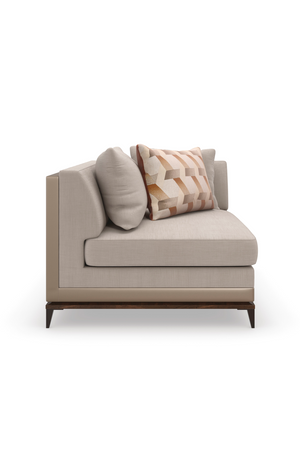   Taupe Modern Sectional Sofa | Oroa.com