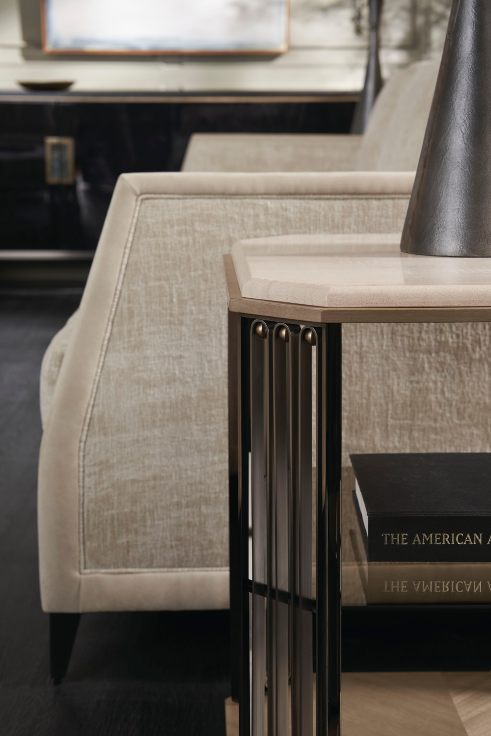   Cream Chenille Sofa | Oroa.com