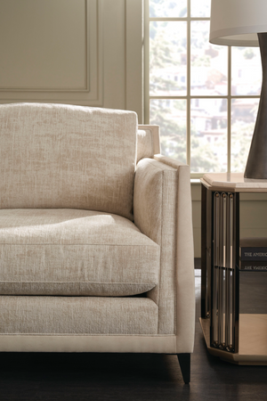   Cream Chenille Sofa | Oroa.com