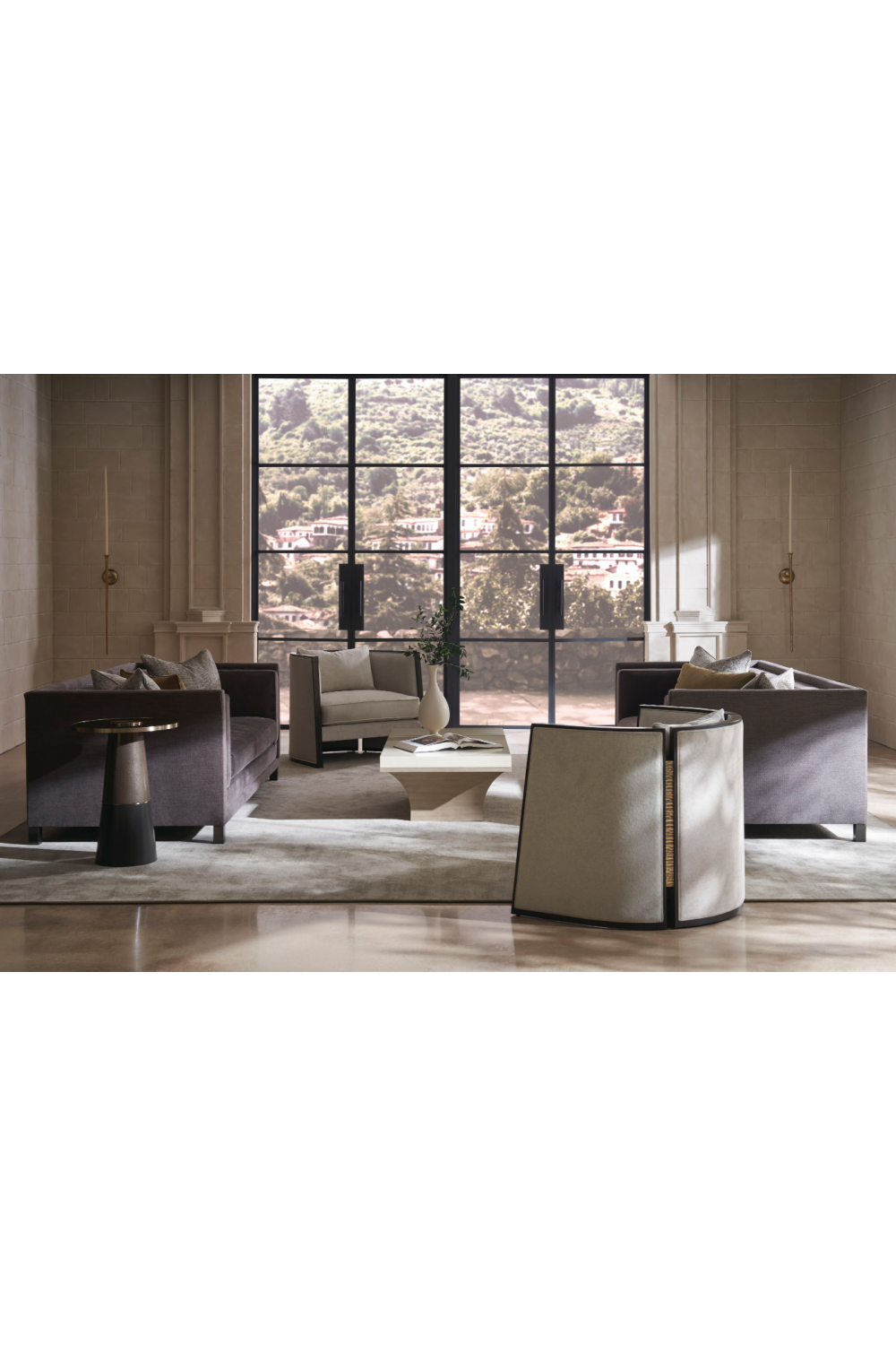   Brown Classic Sofa | Oroa.com