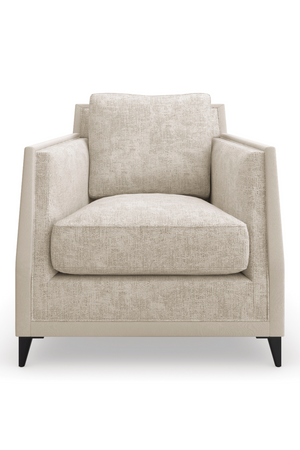   Beige Chenille Lounge Chair | Oroa.com