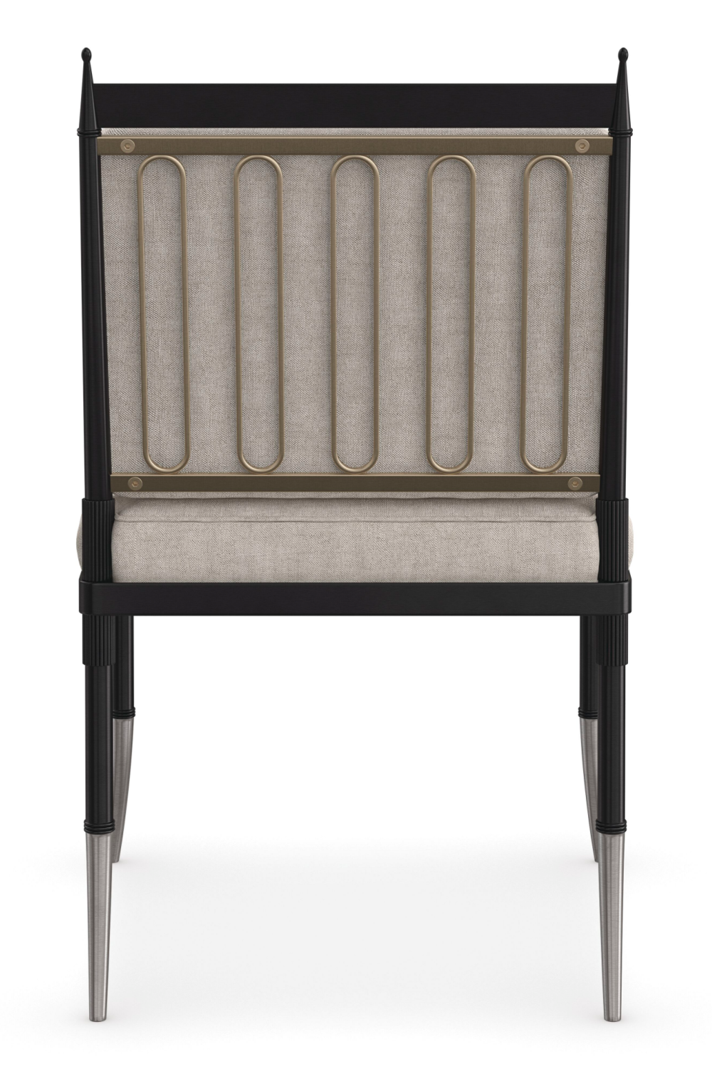   Beige Linen Buttoned Chair | Oroa.com
