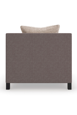   Brown Upholstered Sectional Chair | Oroa.com