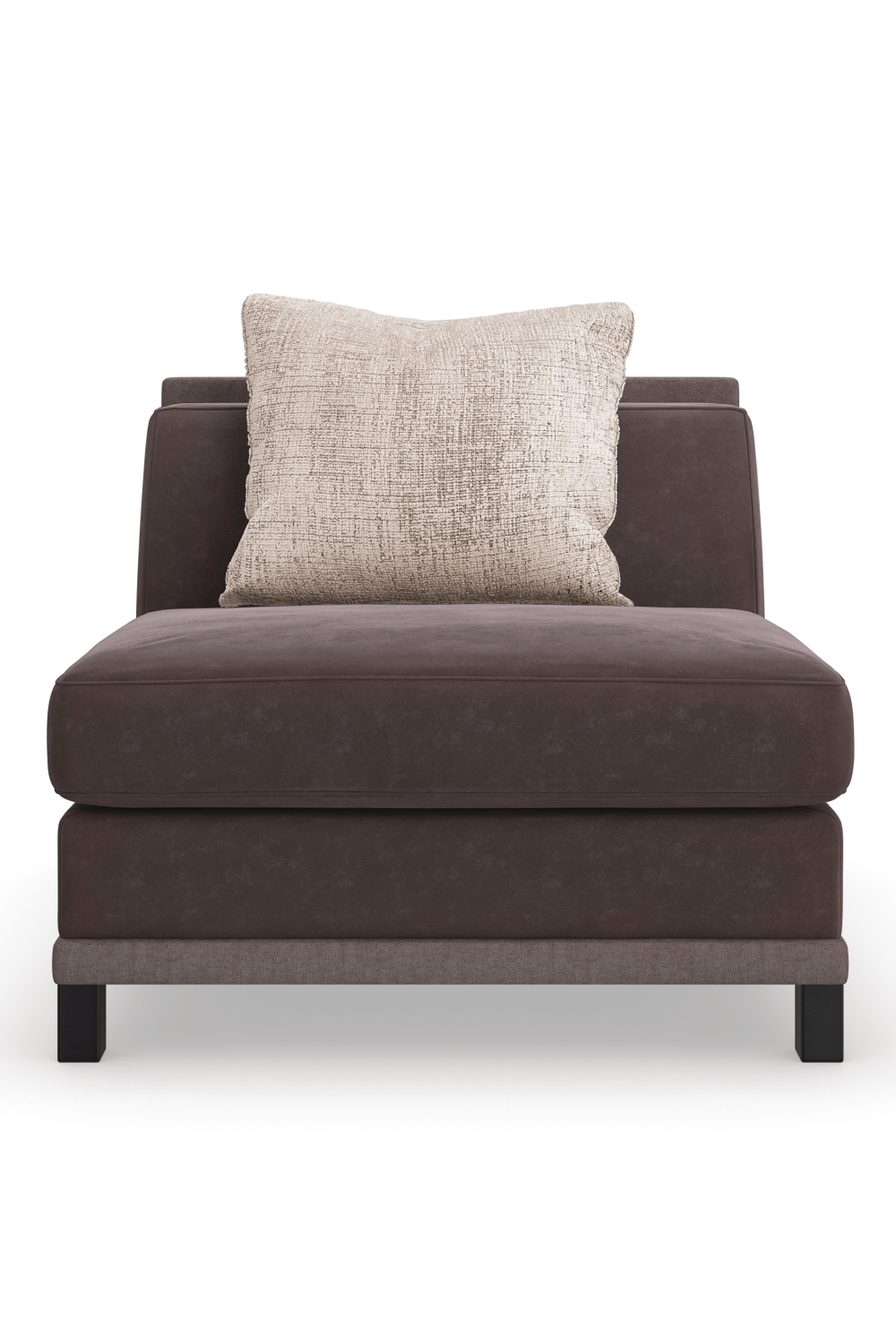   Brown Upholstered Sectional Chair | Oroa.com
