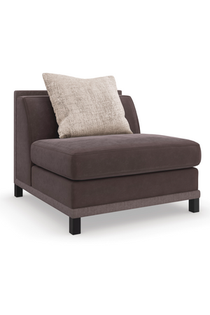   Brown Upholstered Sectional Chair | Oroa.com