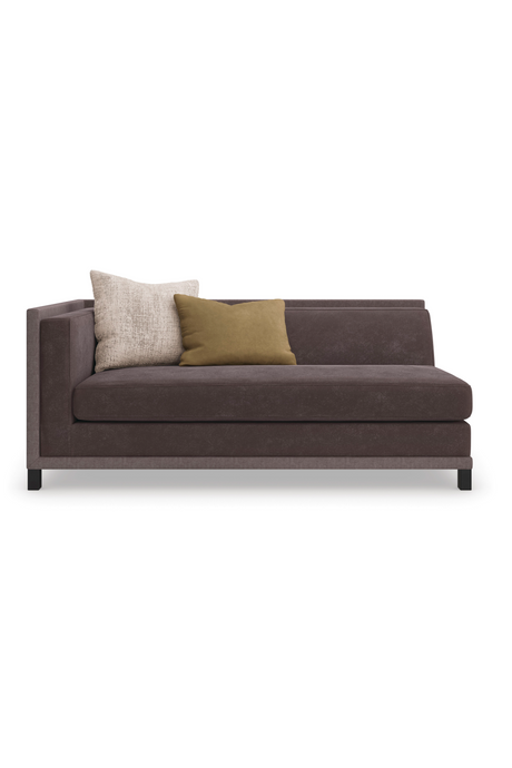   Brown Upholstered Sectional Chair | Oroa.com
