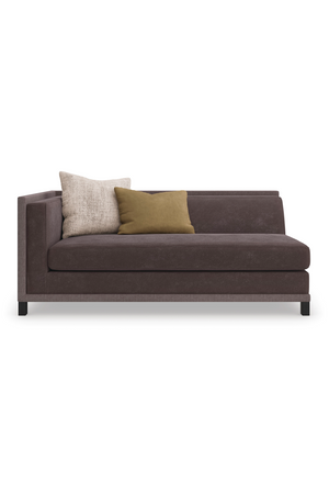   Brown Upholstered Sectional Chair | Oroa.com
