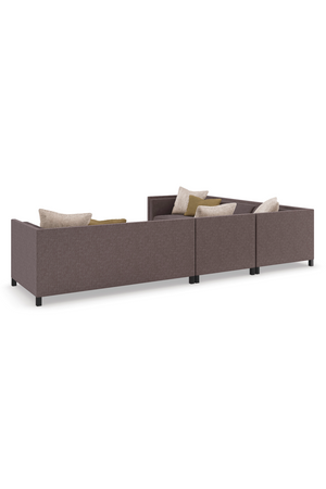   Brown Upholstered Sectional Chair | Oroa.com