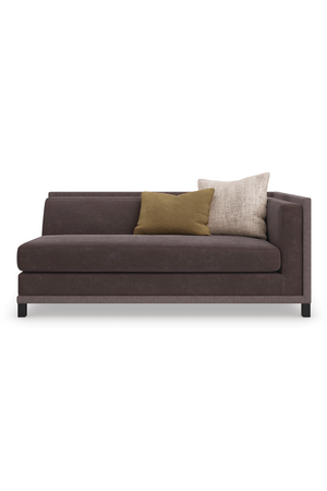  Brown Upholstered Sectional Chair | Oroa.com