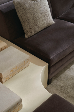   Brown Upholstered Sectional Chair | Oroa.com