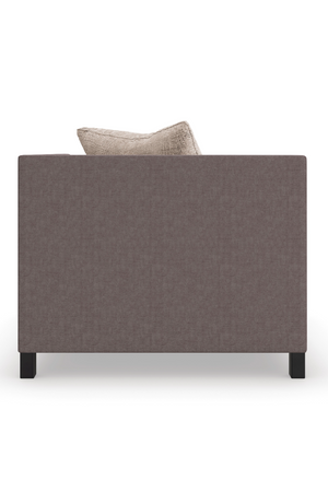   Brown Upholstered Sectional Chair | Oroa.com