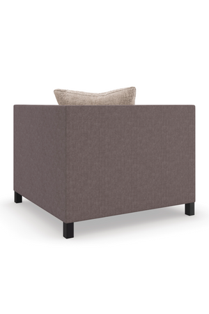   Brown Upholstered Sectional Chair | Oroa.com