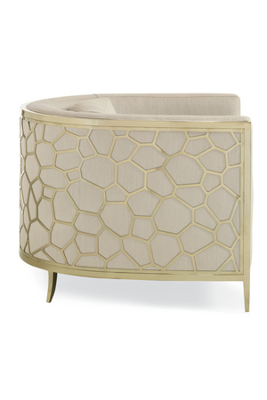   Off-White Linen Accent Chair | Oroa.com