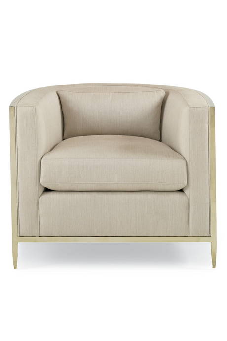   Off-White Linen Accent Chair | Oroa.com