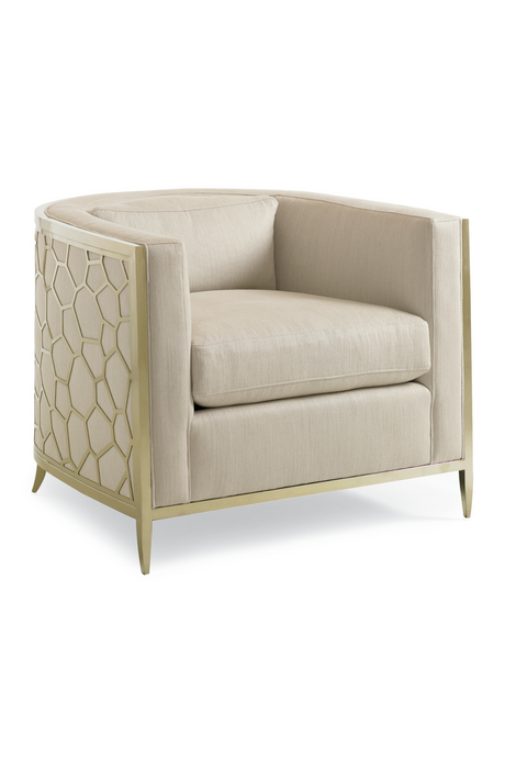   Off-White Linen Accent Chair | Oroa.com
