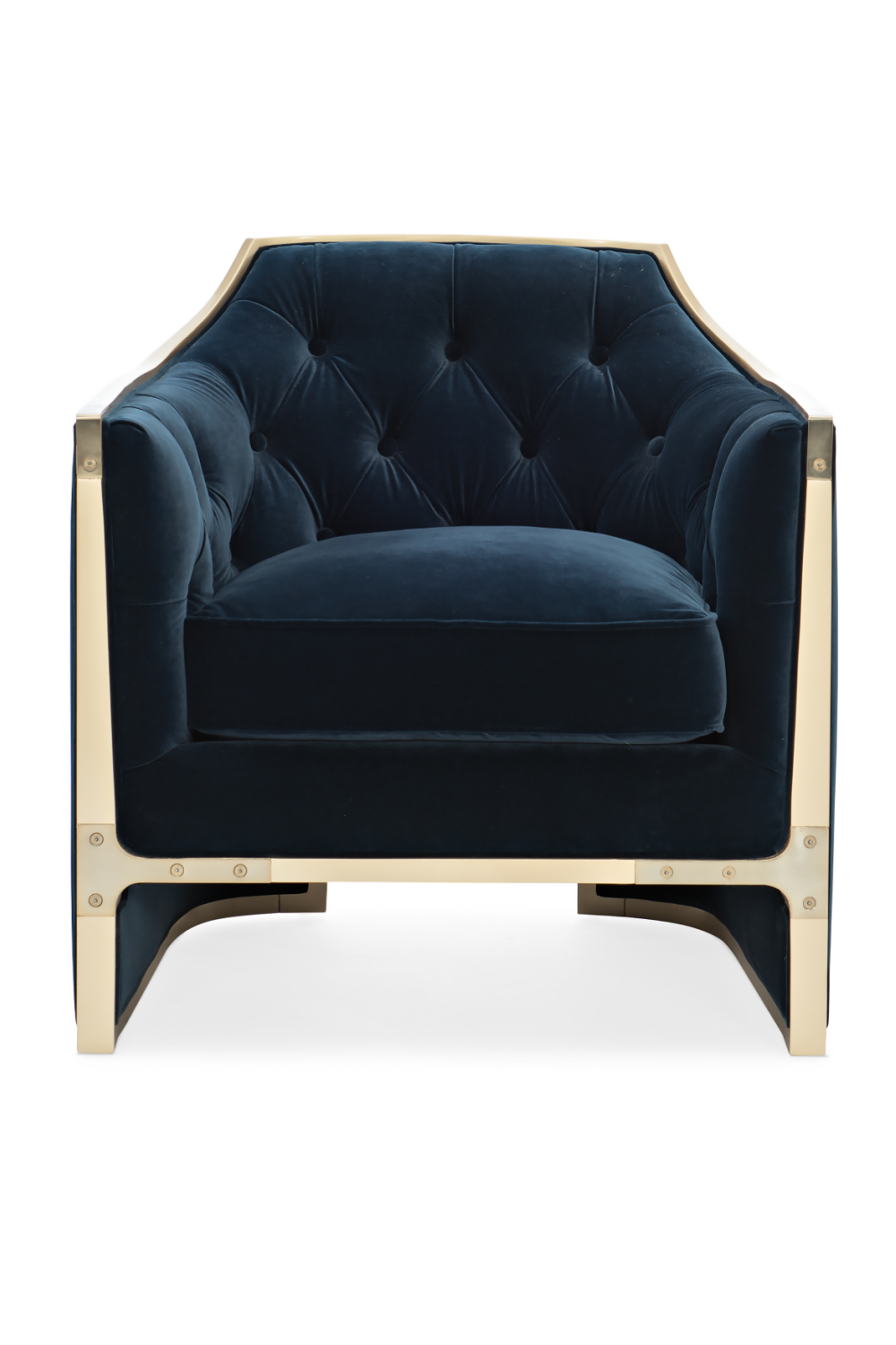   Blue Velvet Lounge Chair | Oroa.com