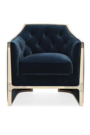   Blue Velvet Lounge Chair | Oroa.com