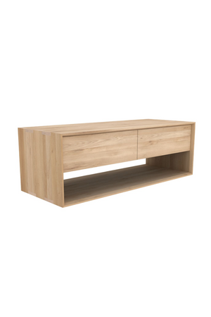   Oiled Oak TV Cupboard | Oroa.com