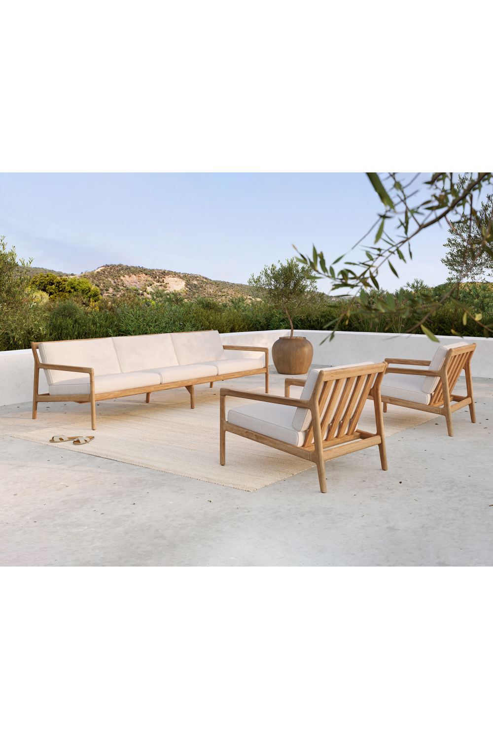   Teak 3+ Seater Outdoor Sofa | Oroa.com