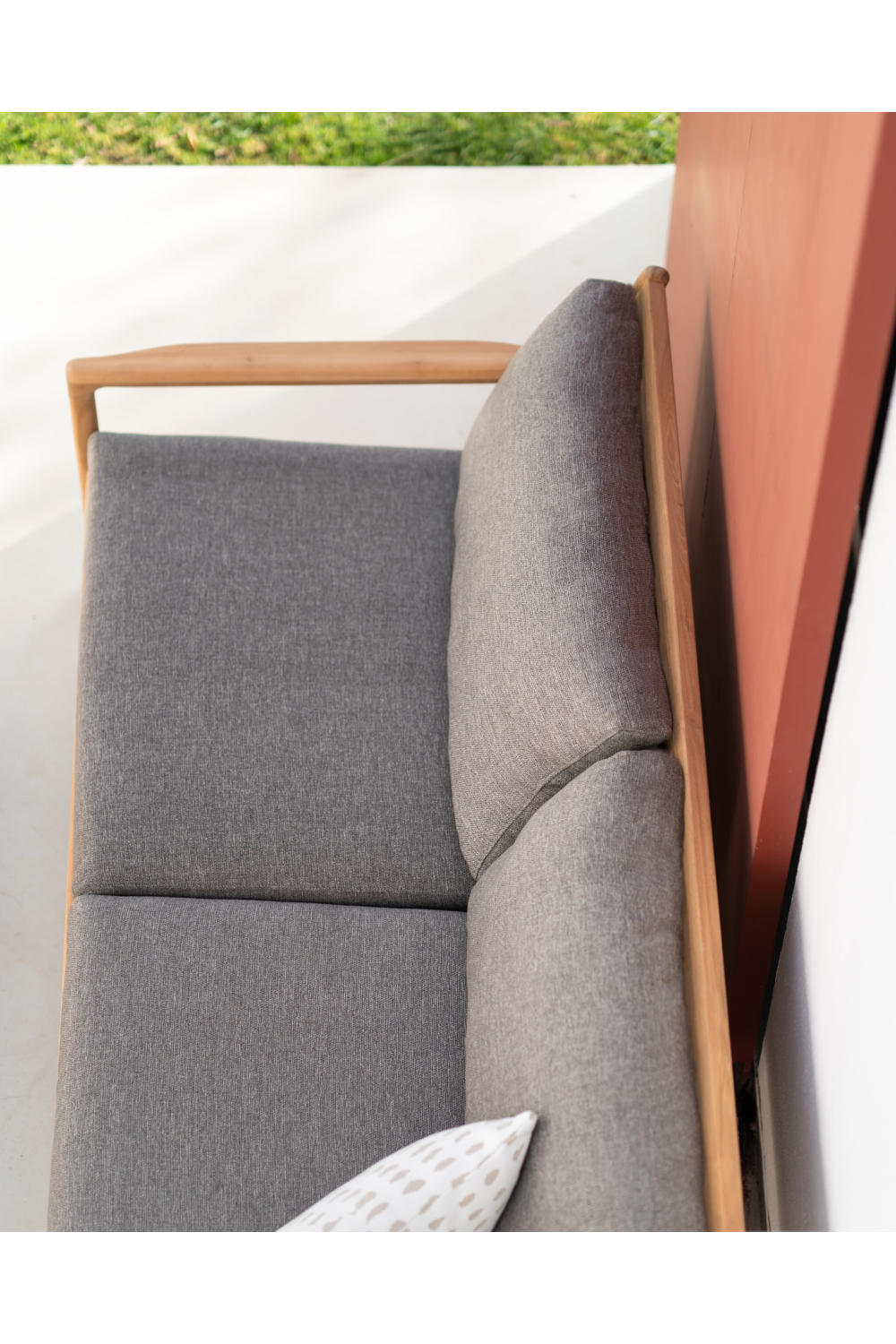   Teak Framed Outdoor Sofa | Oroa.com