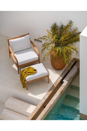   Teak Framed Outdoor Lounge Chair | Oroa.com