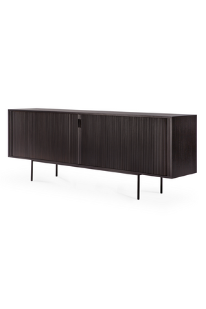   Varnished Teak Industrial Sideboard | Oroa.com