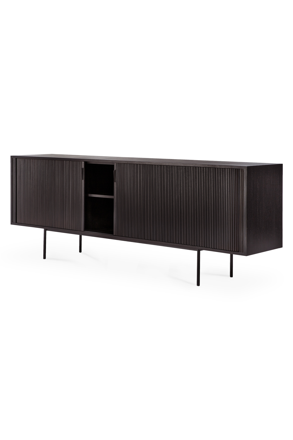   Varnished Teak Industrial Sideboard | Oroa.com