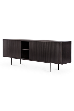   Varnished Teak Industrial Sideboard | Oroa.com