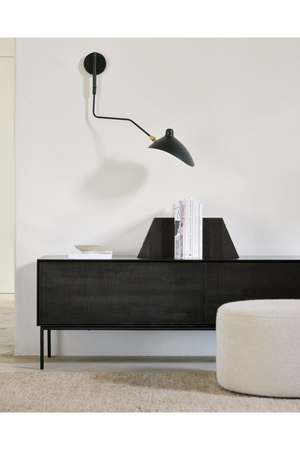   Varnished Teak Industrial Sideboard | Oroa.com