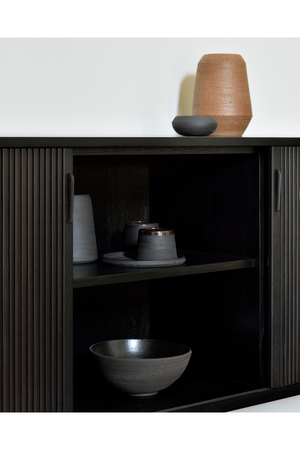   Varnished Teak Industrial Sideboard | Oroa.com