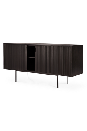   Varnished Teak Industrial Sideboard | Oroa.com