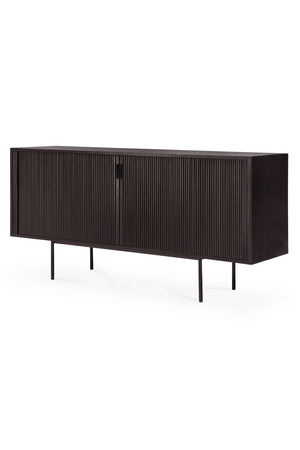   Varnished Teak Industrial Sideboard | Oroa.com