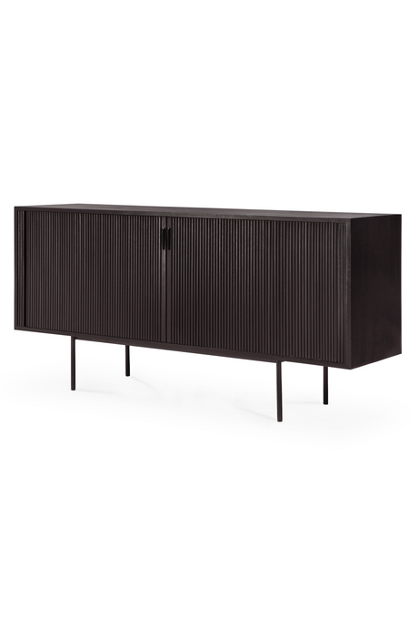   Varnished Teak Industrial Sideboard | Oroa.com