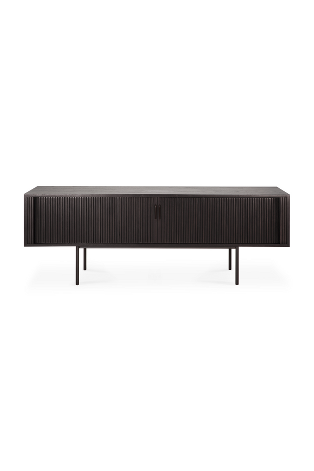 Black Teak TV Cupboard | Ethnicraft Roller Max | Oroa.com