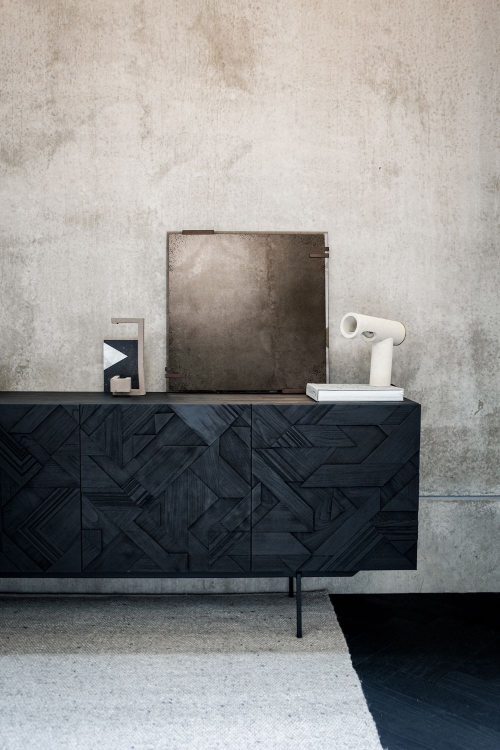   Black Teak Sideboard | Oroa.com